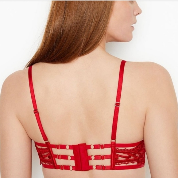 VICTORIA'S SECRET- VERY SEXY Unlined Strappy Balconette Bra-38DD - Picture 3 of 3